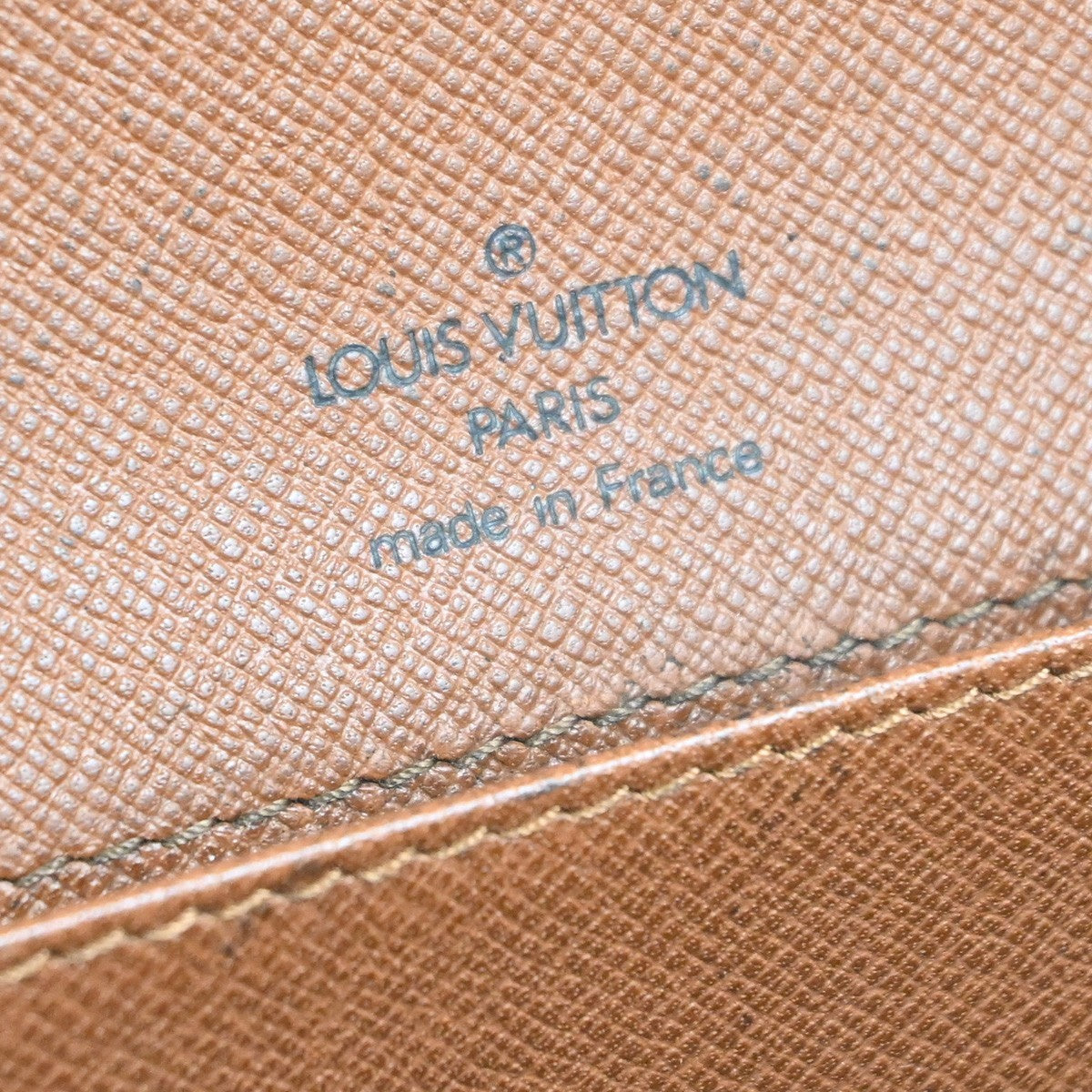 LOUIS VUITTON Logo Marne Shoulder Bag Monogram Leather Brown M51369 70YH918