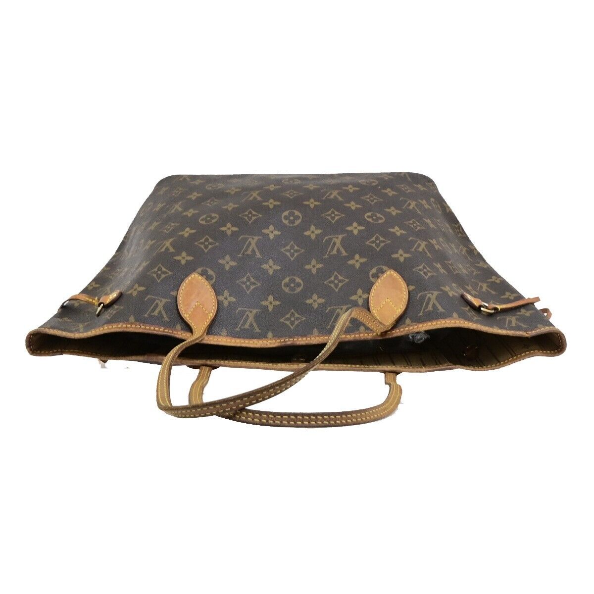 LOUIS VUITTON Neverfull MM Shoulder Tote Bag Monogram Leather BN M40156 97KA530