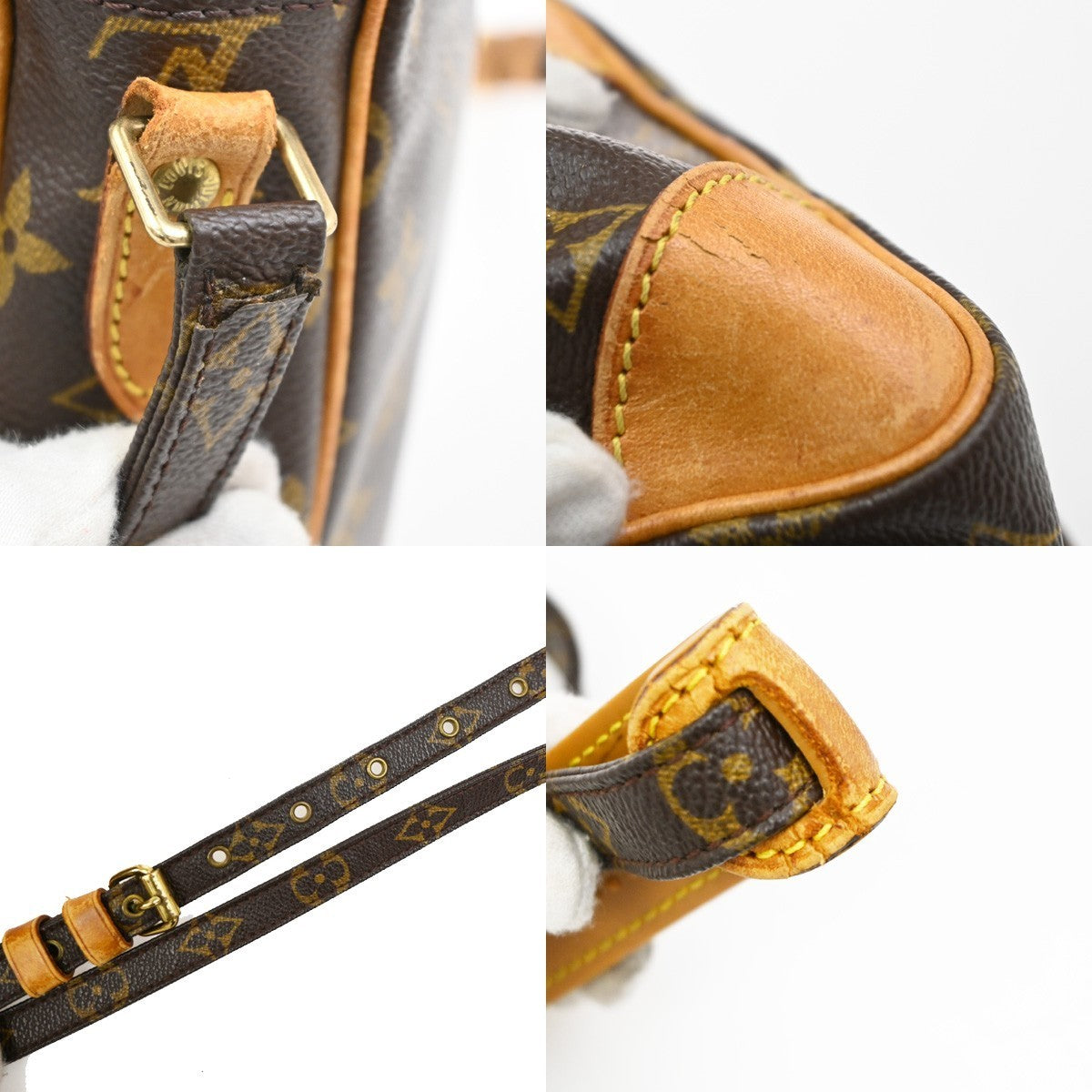 LOUIS VUITTON Amazon Crossbody Shoulder Bag Monogram Leather USA M45236 73KD176