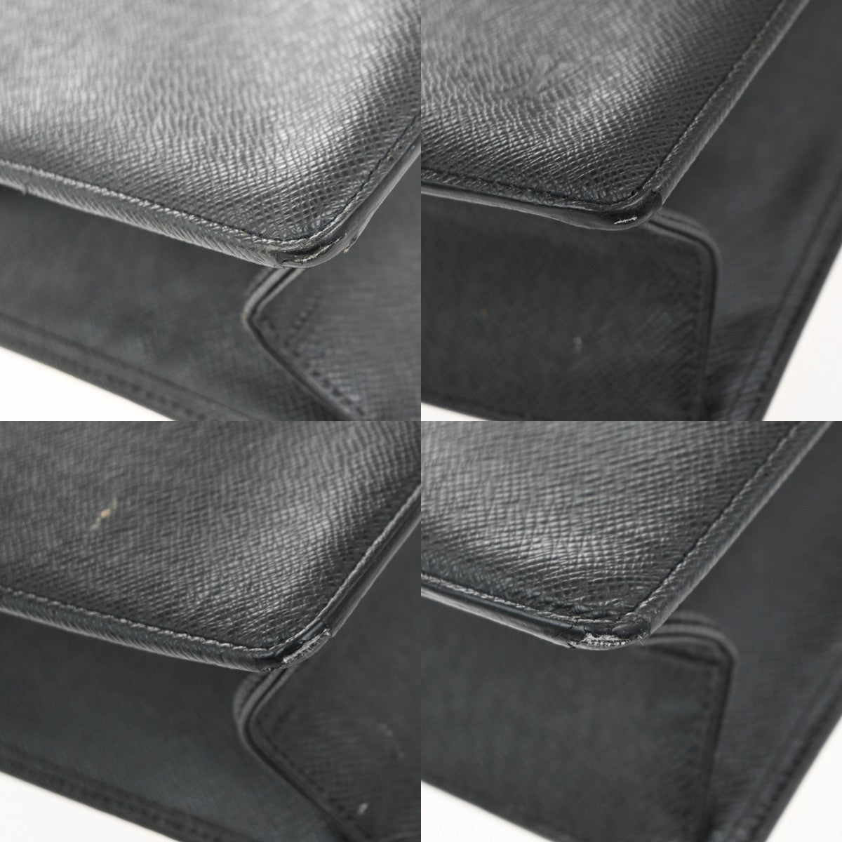 LOUIS VUITTON Serviette Kazan Brifecase Hand Bag Taiga Leather BK M30802 04KP441