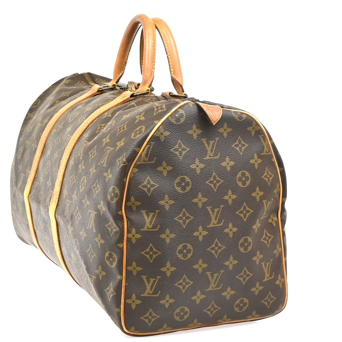 LOUIS VUITTON Keepall 50 Travel Hand Bag Monogram Leather Brown M41426 73YH896