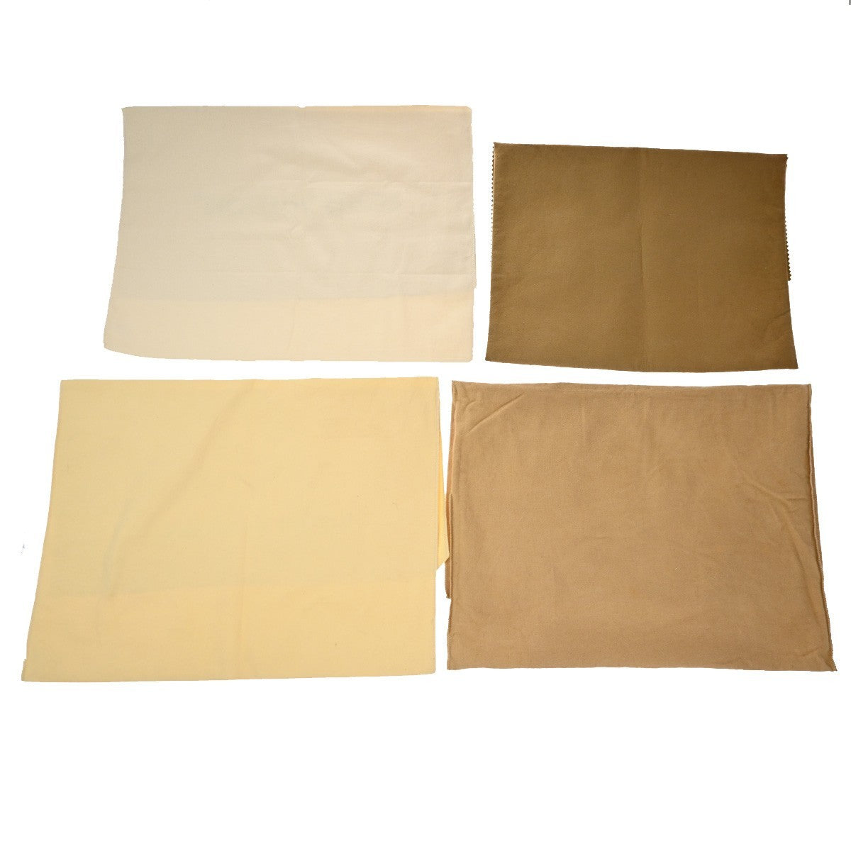 LOUIS VUITTON Logo 20 Set Drawstring Dust Bag Canvas Cotton Beige Brown 63EG381