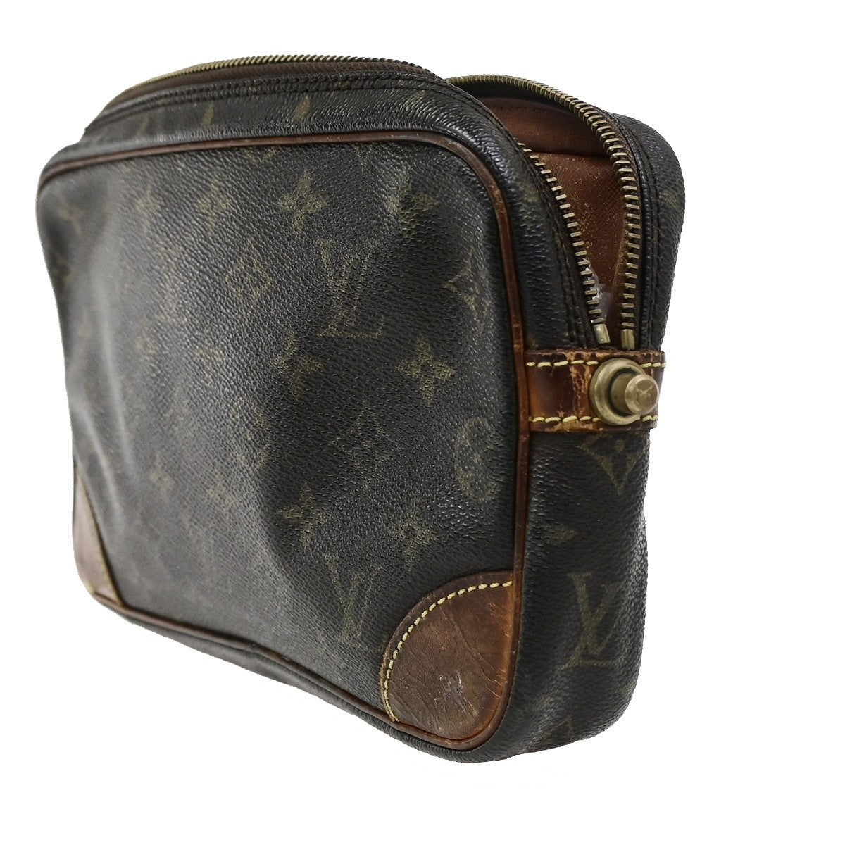 LOUIS VUITTON Marly Dragonne GM Clutch Hand Bag Monogram Brown M51825 08KD211