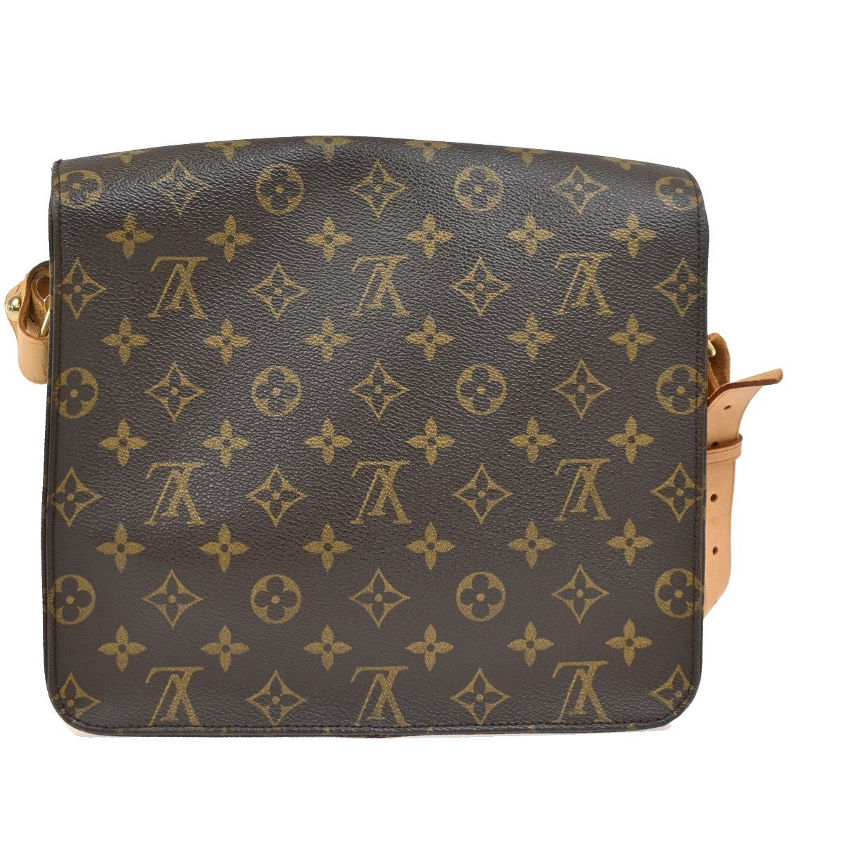 LOUIS VUITTON Cartouchiere GM Shoulder Bag Monogram Leather Brown M51252 82DA201