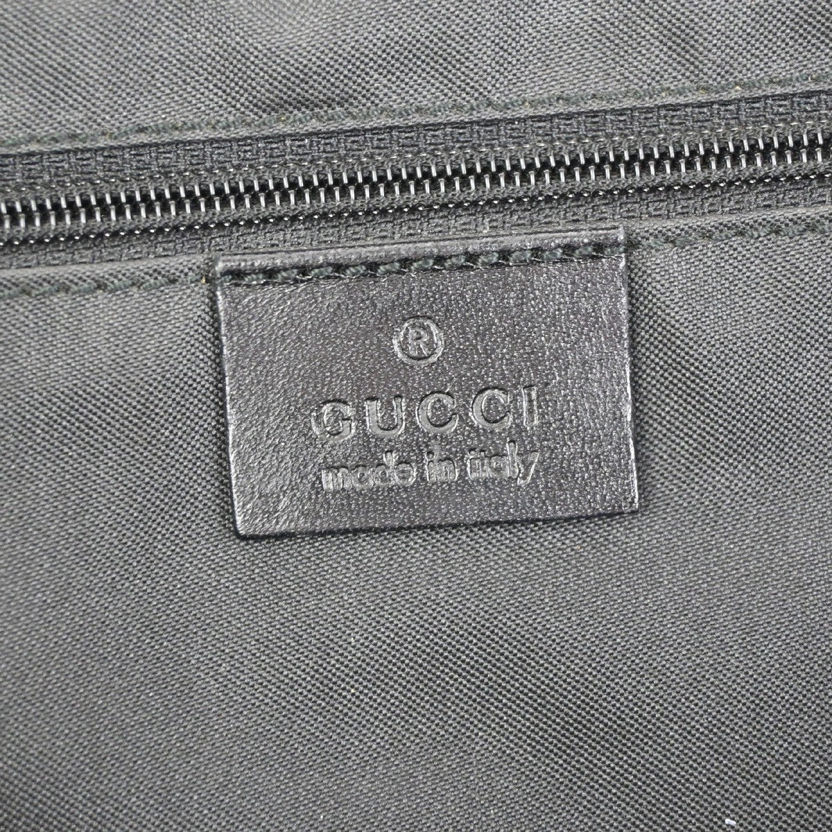 GUCCI GG Pattern Jackie Tote Hand Bag Canvas Leather Black SHW Italy 67ZA373
