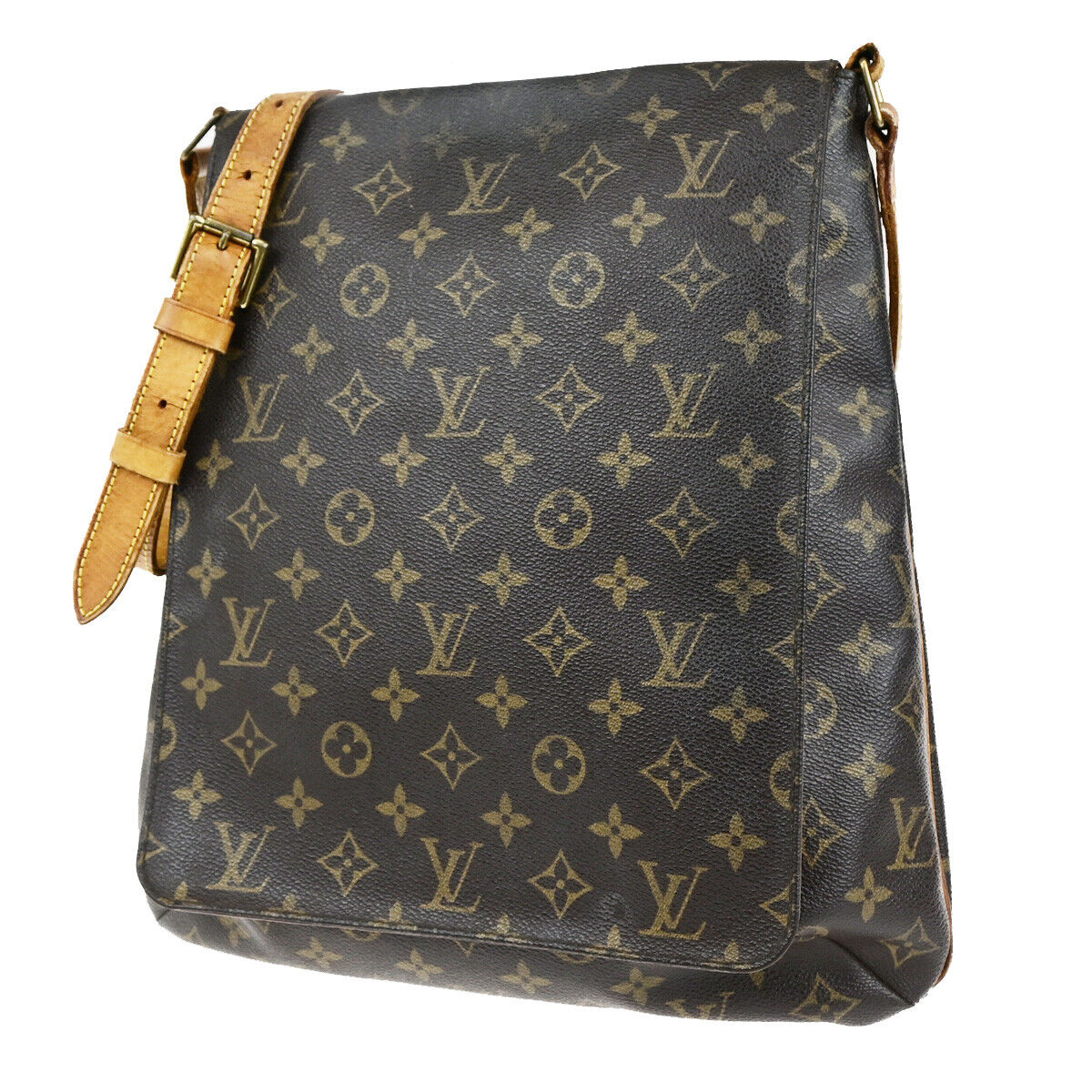 LOUIS VUITTON Musette Shoulder Bag Monogram Leather Brown France M51256 30YG551