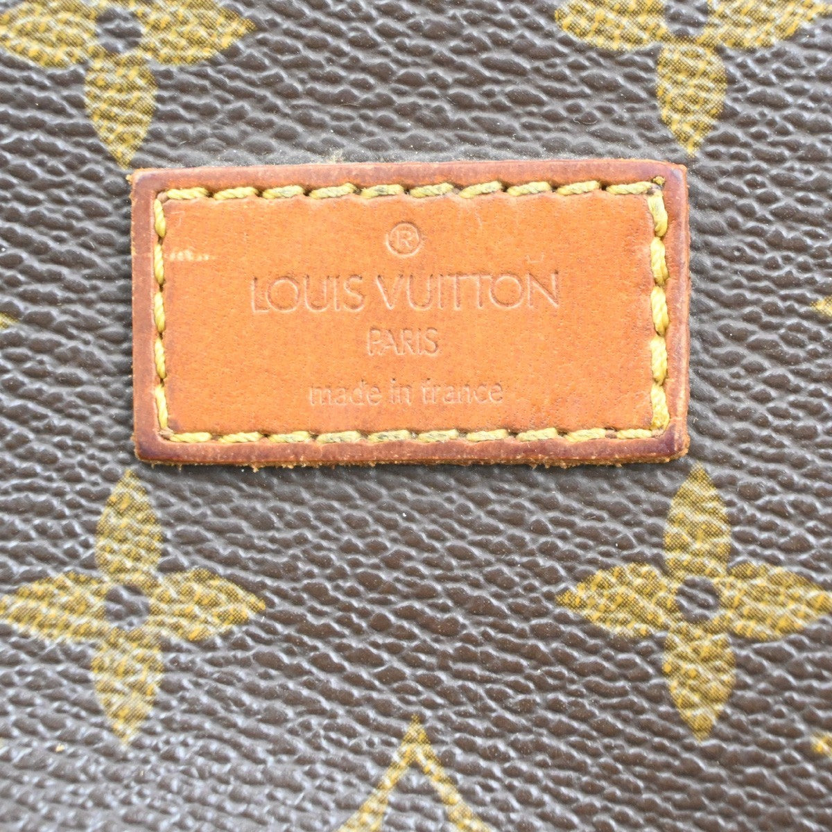 LOUIS VUITTON Logo Saumur 30 Shoulder Bag Monogram Leather Brown M42256 86MA434