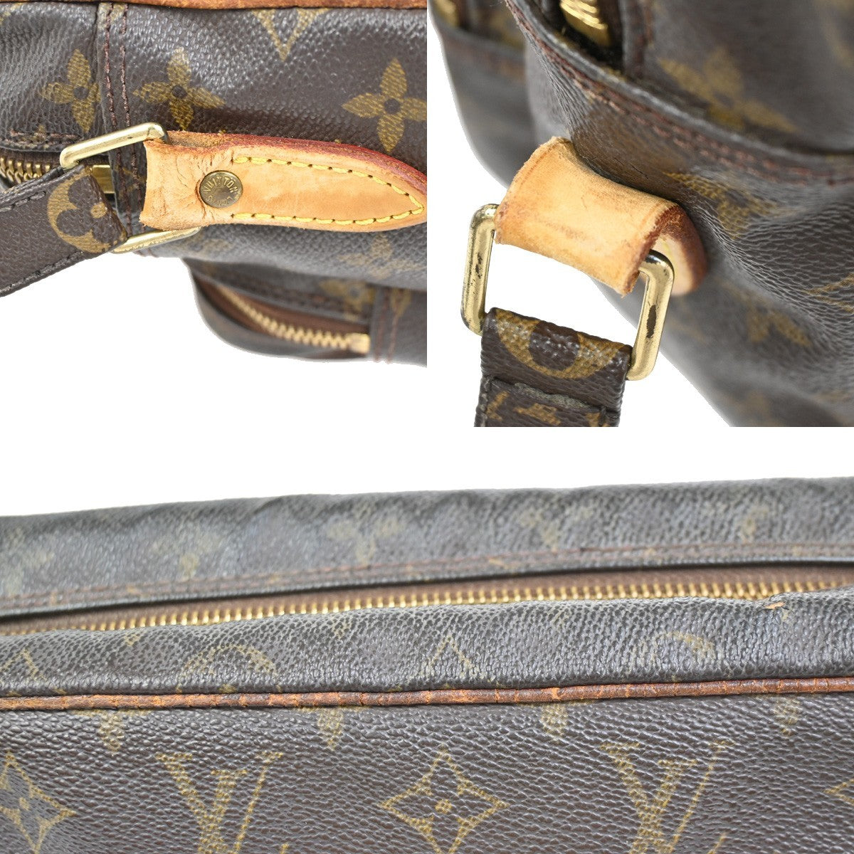 LOUIS VUITTON Nile Crossbody Shoulder Bag Monogram Leather Brown M45244 04YJ069