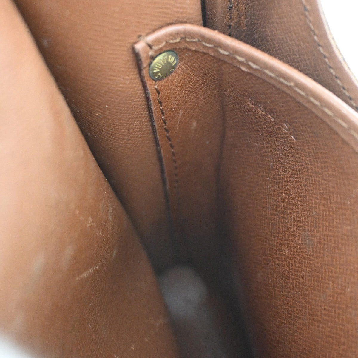 LOUIS VUITTON Cartouchiere GM Shoulder Bag Monogram Leather Brown M51252 32CA686