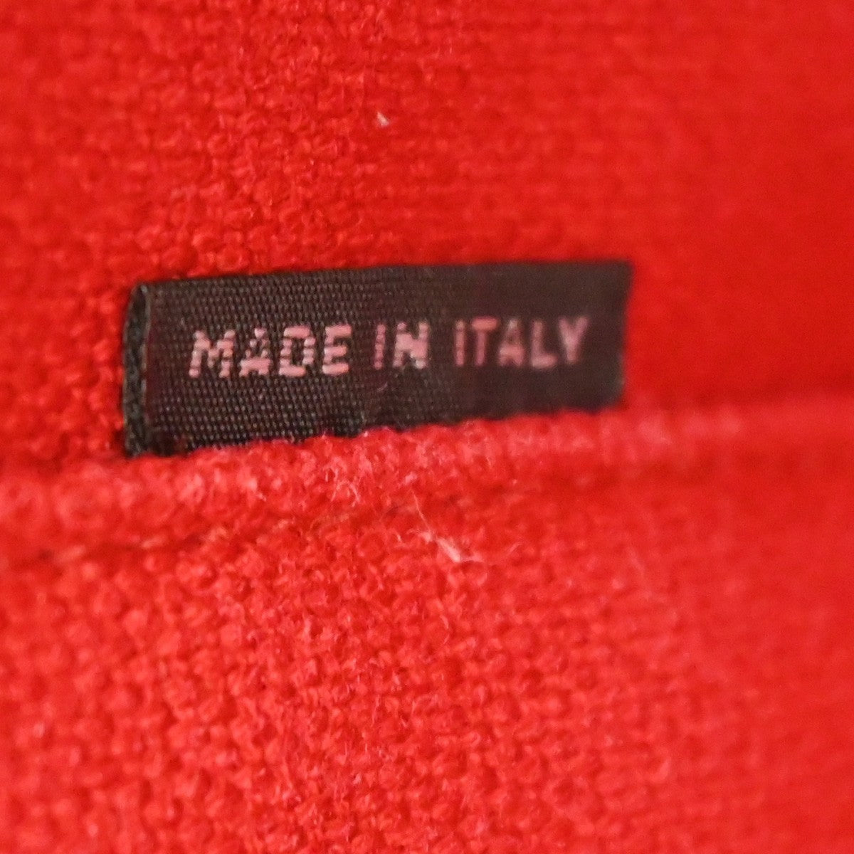 PRADA Logo CANAPA Shoulder Hand Tote Bag Canvas Leather Red GHW Italy 34AA200