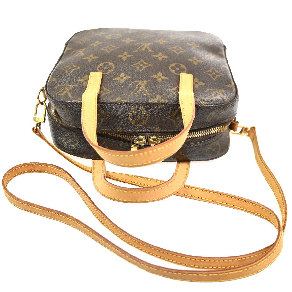 LOUIS VUITTON Spontini 2Way Shoulder Hand Bag Monogram Leather M47500 89CA589