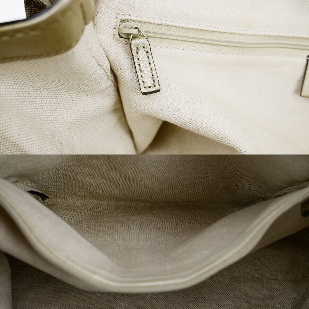 GUCCI Logo GG Pattern Sukey Shoulder Bag Canvas Leather Gold Brown GHW 80SJ570