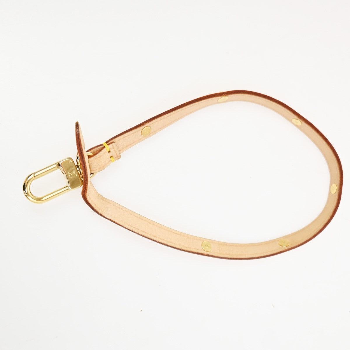 LOUIS VUITTON Pochette Accessoires Strap studsLeather Brown GHW M92649 61TA629