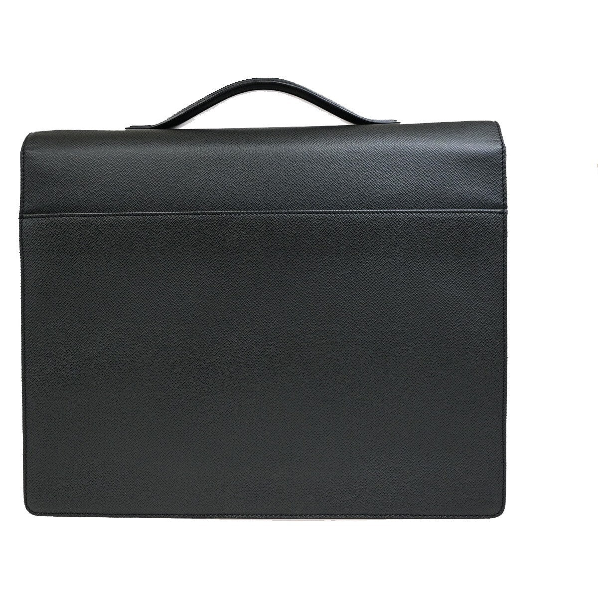 LOUIS VUITTON Serviette Kazan Hand Bag Taiga Leather Black M30802 68EE125
