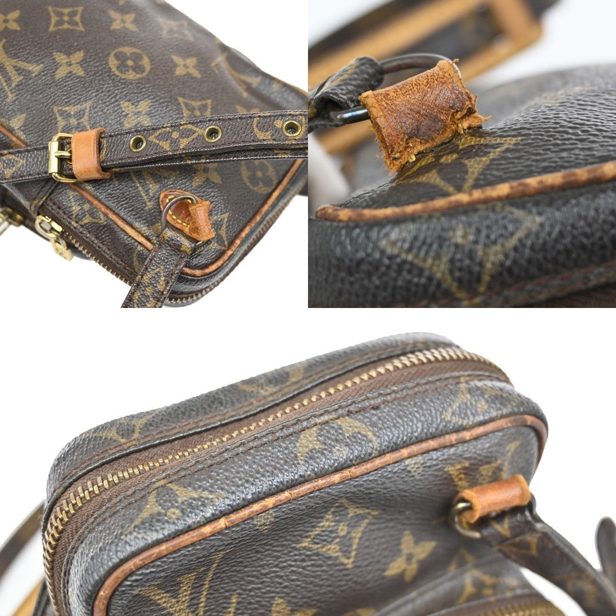 LOUIS VUITTON Mini Amazon Shoulder Bag Monogram Leather Brown M45238 62KP165