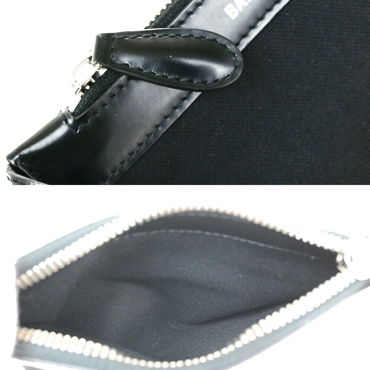BALENCIAGA Navy Cabas XS 2Way Shoulder Hand Bag Canvas Leather Black 85ED814
