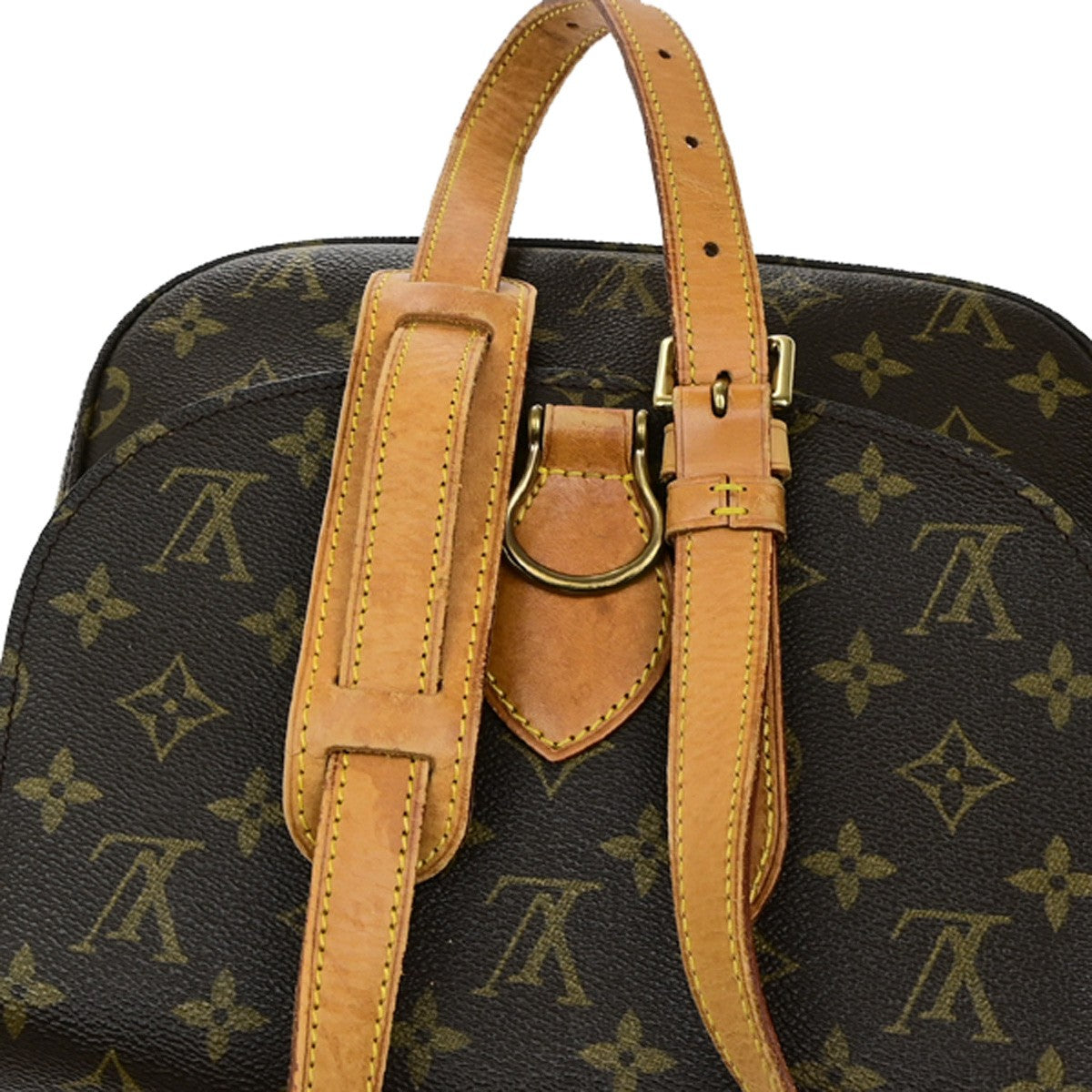 LOUIS VUITTON Saint Cloud GM Shoulder Bag Monogram Leather Brown M51242 35YH130