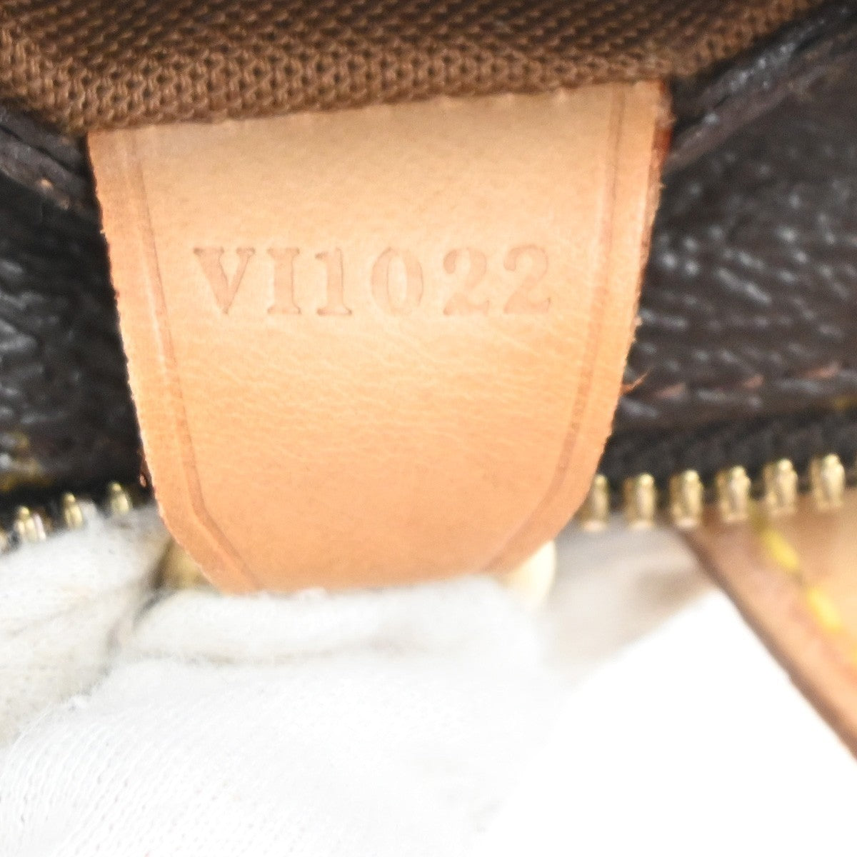 LOUIS VUITTON Cabas Piano Shoulder Bag Monogram Leather Brown M51148 35MA229