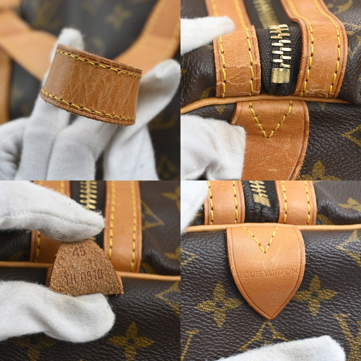 LOUIS VUITTON Sac Souple 45 Travel Hand Bag Monogram Leather BN M41624 85KP590