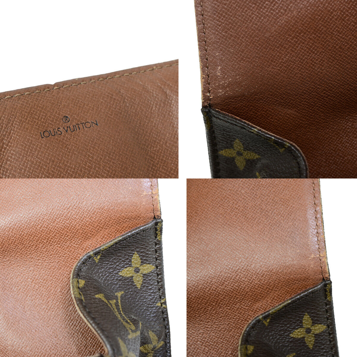 LOUIS VUITTON Cartouchiere GM Shoulder Bag Monogram Leather Brown M51252 65YG465