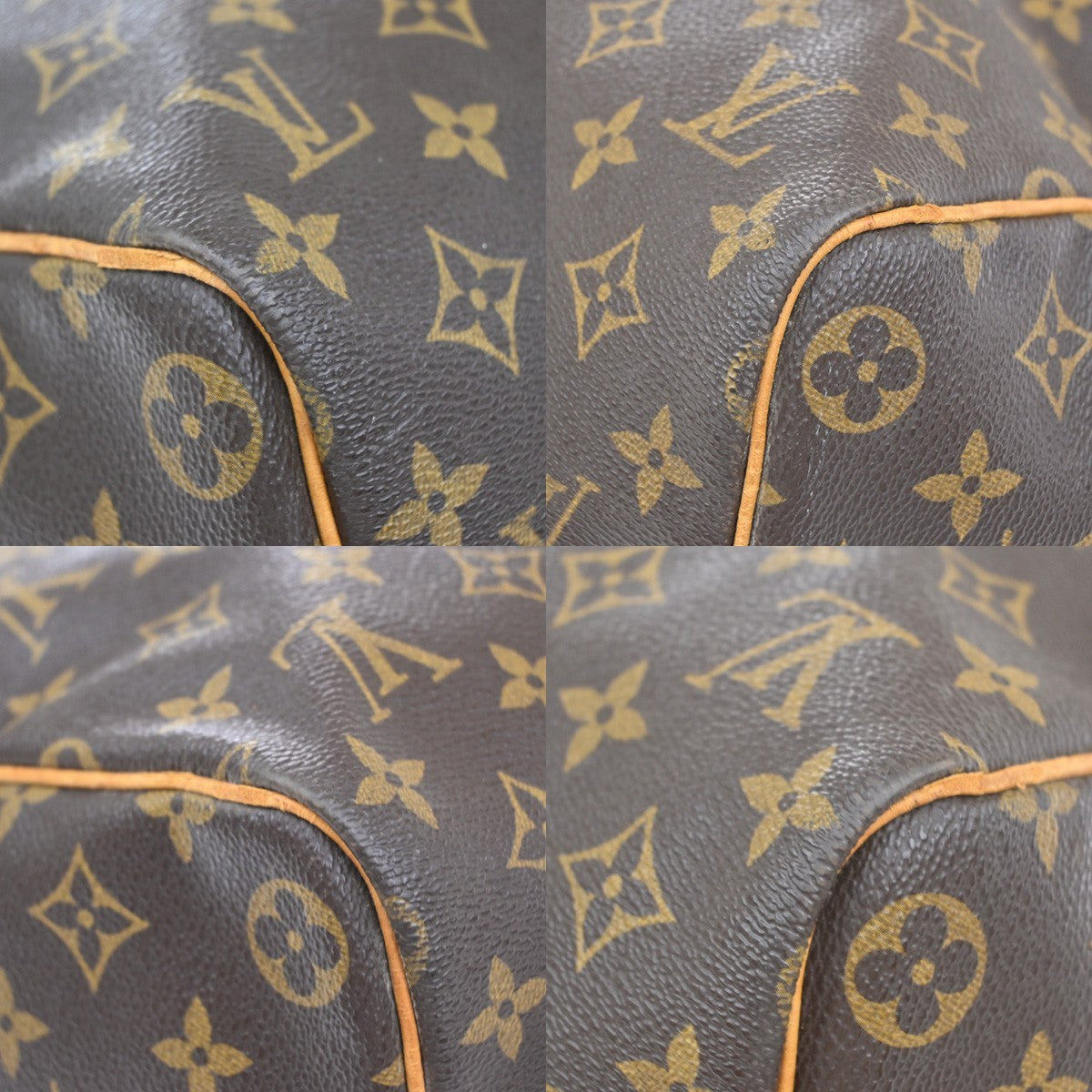 LOUIS VUITTON Keepall 45 Travel Hand Bag Monogram Leather Brown M41428 96YJ208
