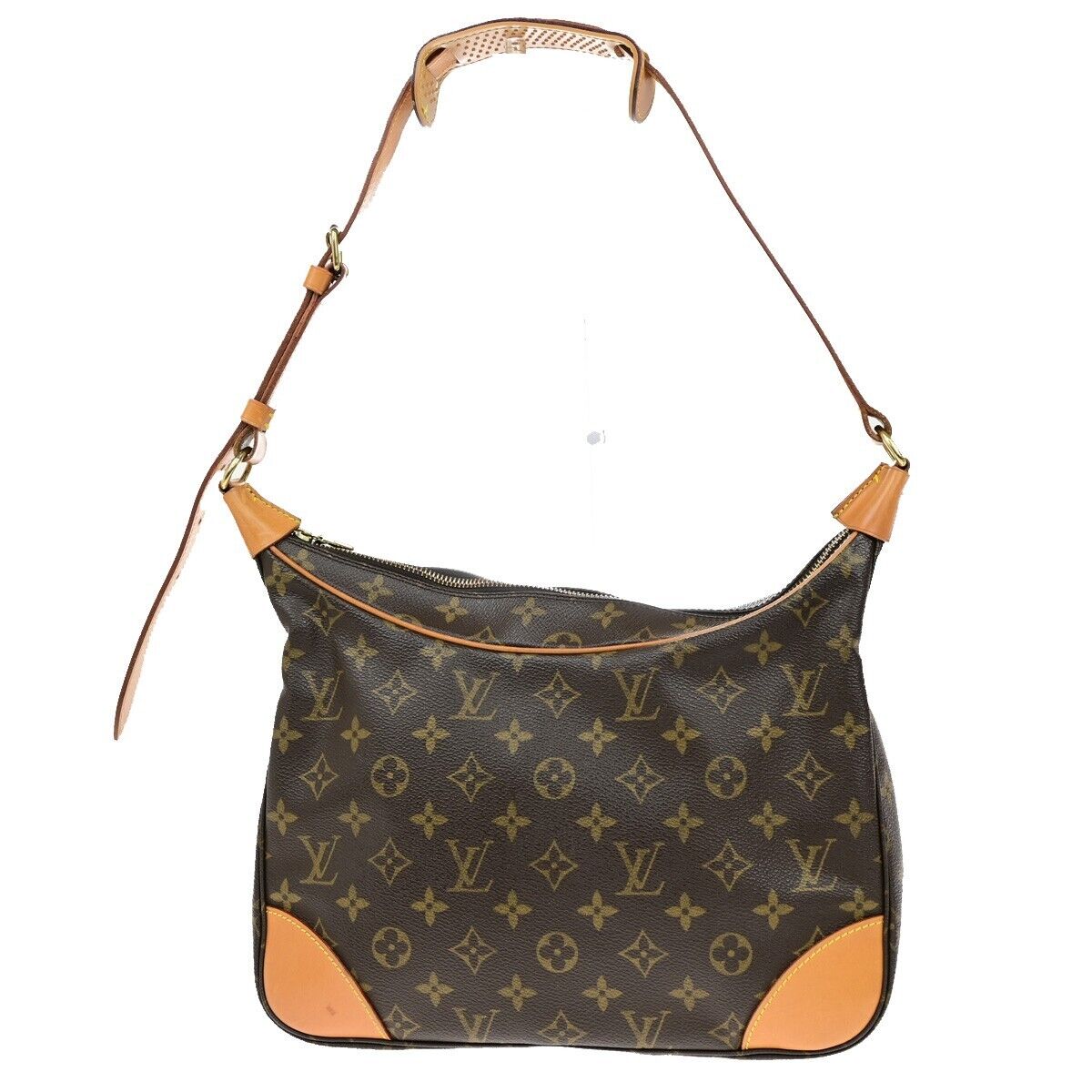 LOUIS VUITTON Boulogne 30 Shoulder Bag Monogram Leather Brown M51265 18ED944