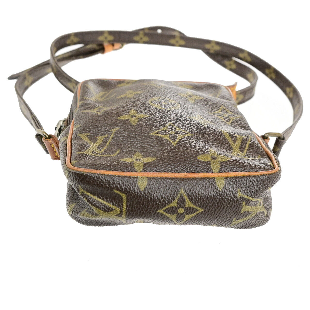 LOUIS VUITTON LV Mini Danube Shoulder Bag Monogram Leather Brown M45268 30SJ610
