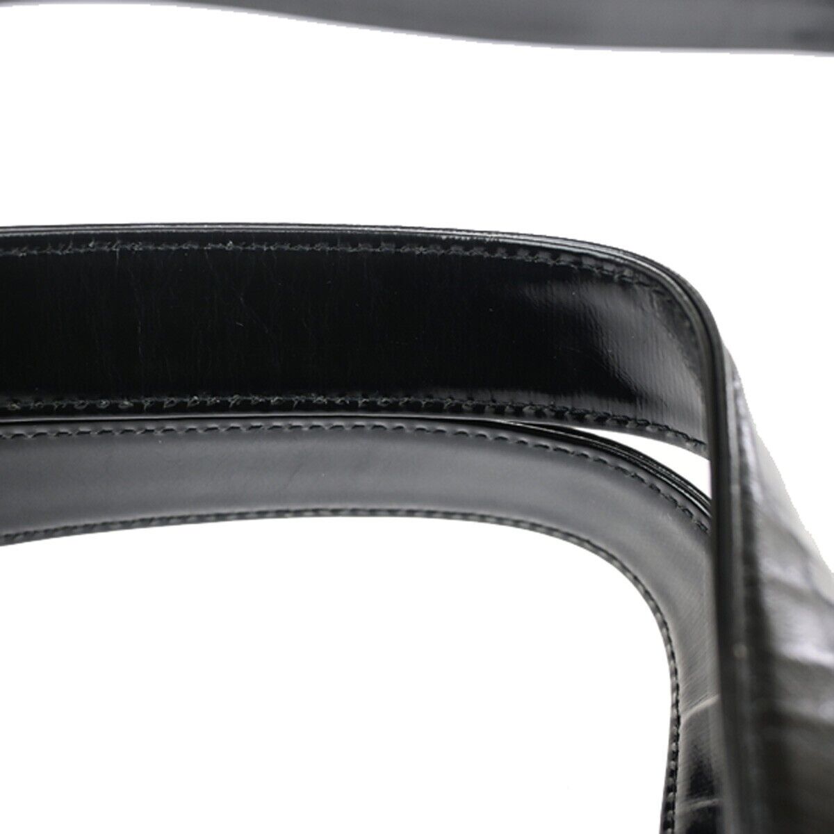 YVES SAINT LAURENT YSL Logo 2Way Shoulder Hand Bag Leather Black 36FB059