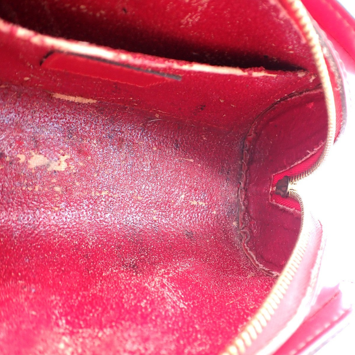 LOUIS VUITTON LV Logo Dauphine PM Pouch Bag Epi Leather Red M48447 05KC868