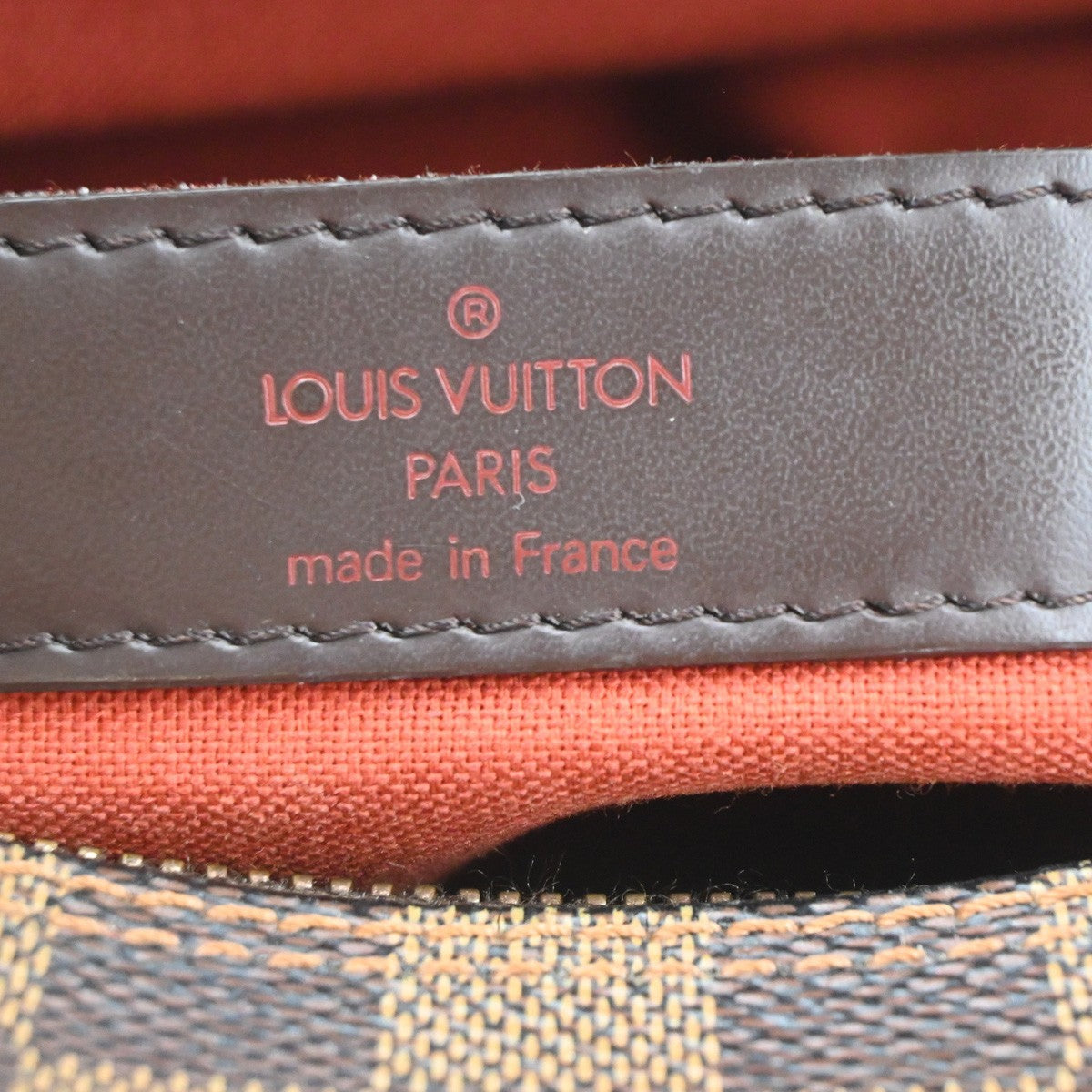 LOUIS VUITTON Naviglio Shoulder Bag Damier Ebene Leather Brown N45255 73CA734