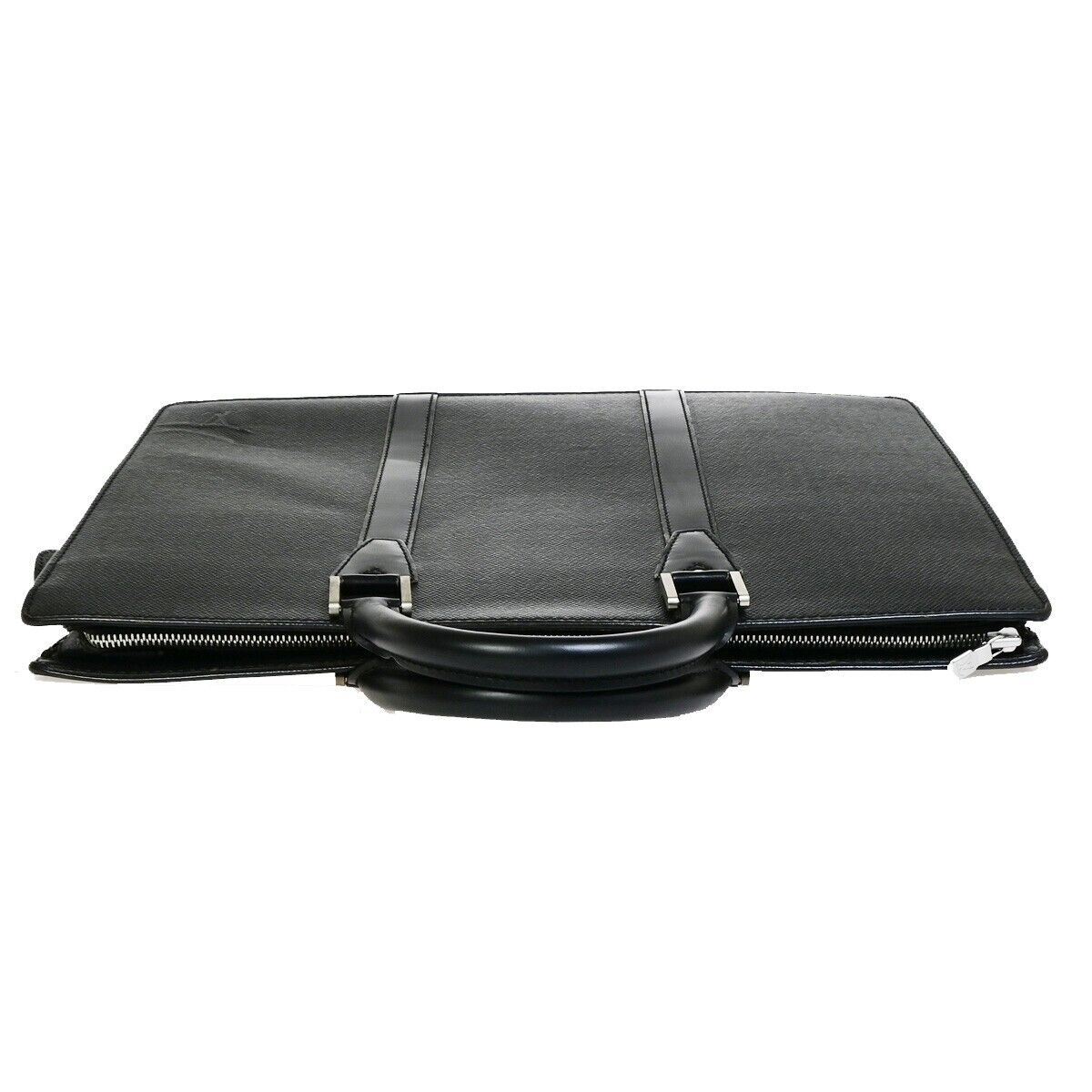LOUIS VUITTON Porte Documents Lozan Briefcase Hand Bag Taiga BK M30052 61EC575