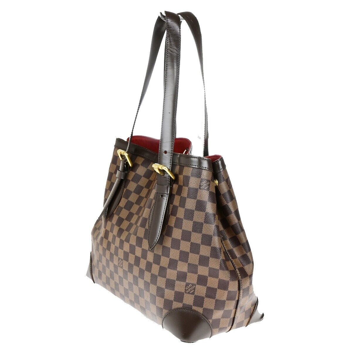 LOUIS VUITLOUIS VUITTON Hampstead MM Shoulder Bag Damier Leather N51204 11EC893