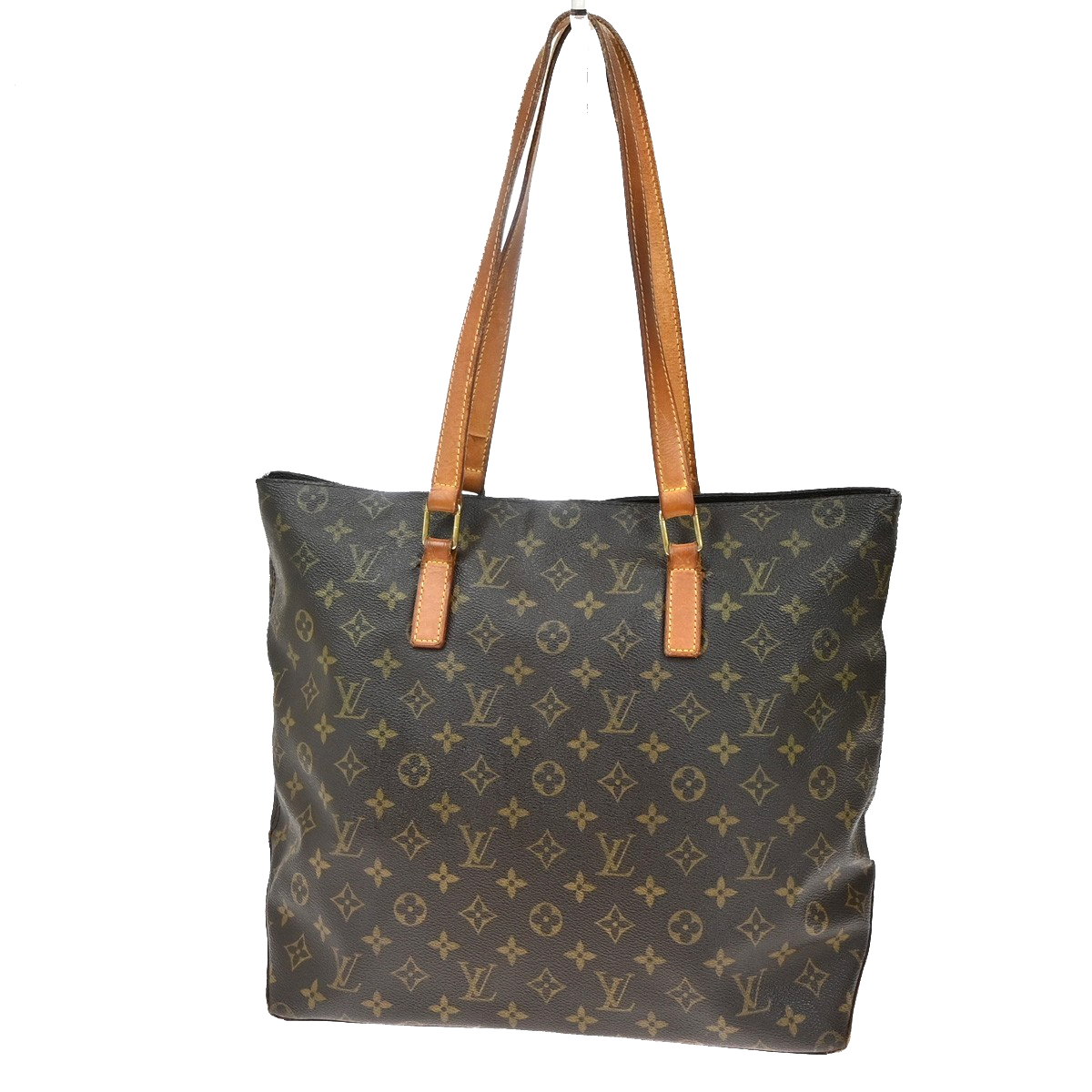 LOUIS VUITTON Cabas Mezzo Shoulder Bag Monogram Leather Brown M51151 35KB563