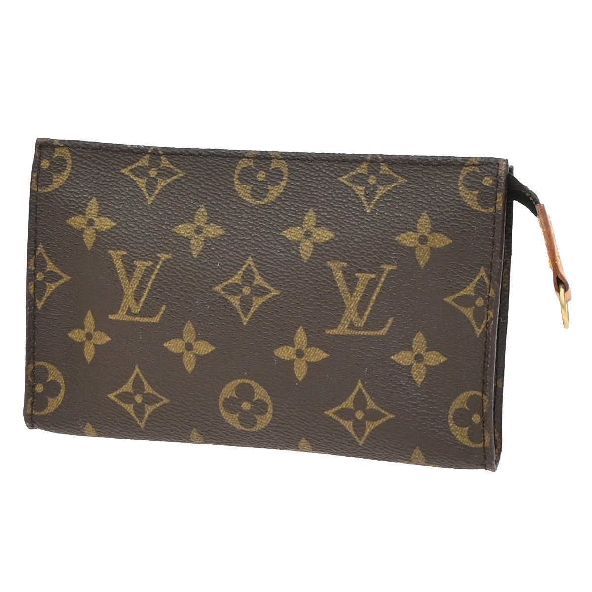 LOUIS VUITTON Bucket PM Accessory Pouch Clutch Bag Monogram Leather GHW 66KC681