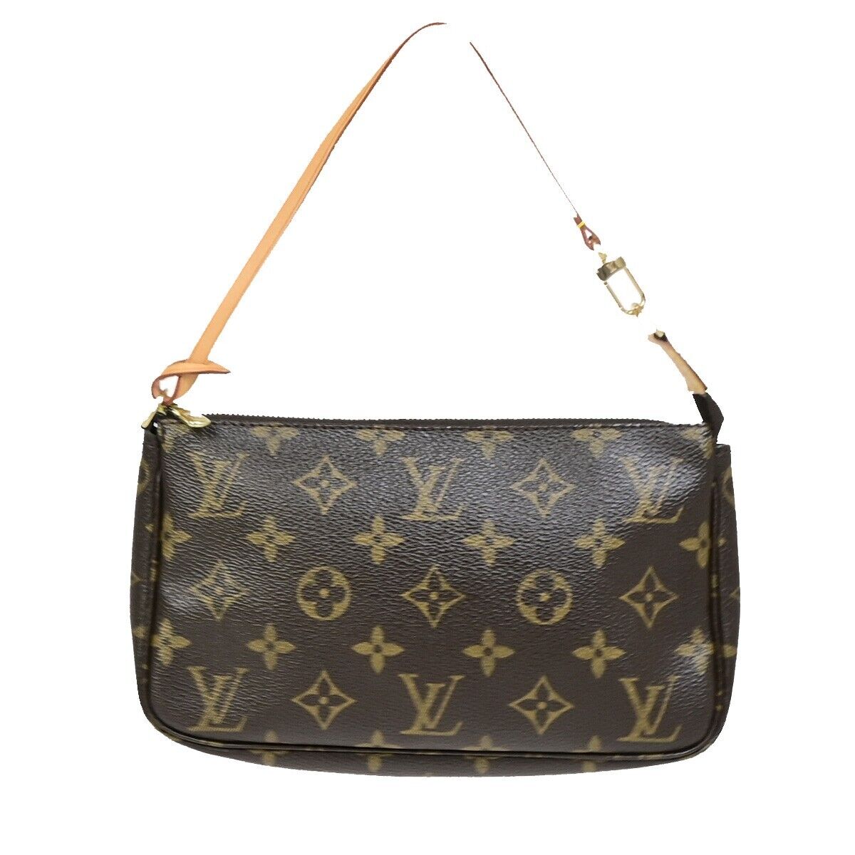 LOUIS VUITTON Pochette Accessoires Hand Bag Monogram Leather BN M51980 99EB455