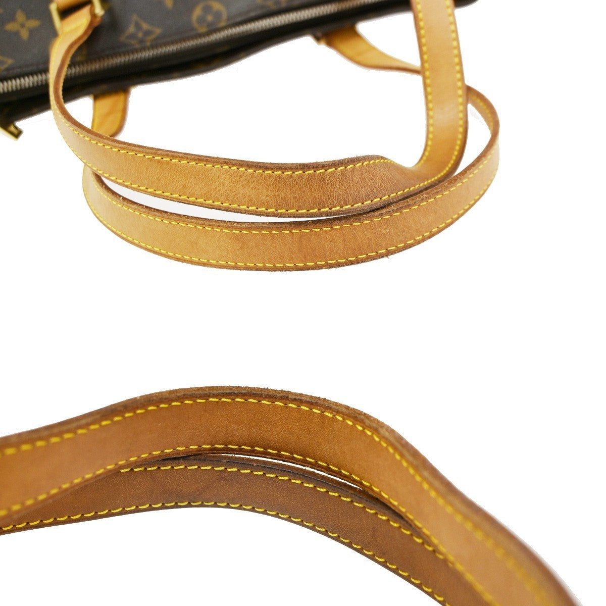 LOUIS VUITTON Cabas Piano Shoulder Bag Monogram Leather Brown M51148 97YJ064