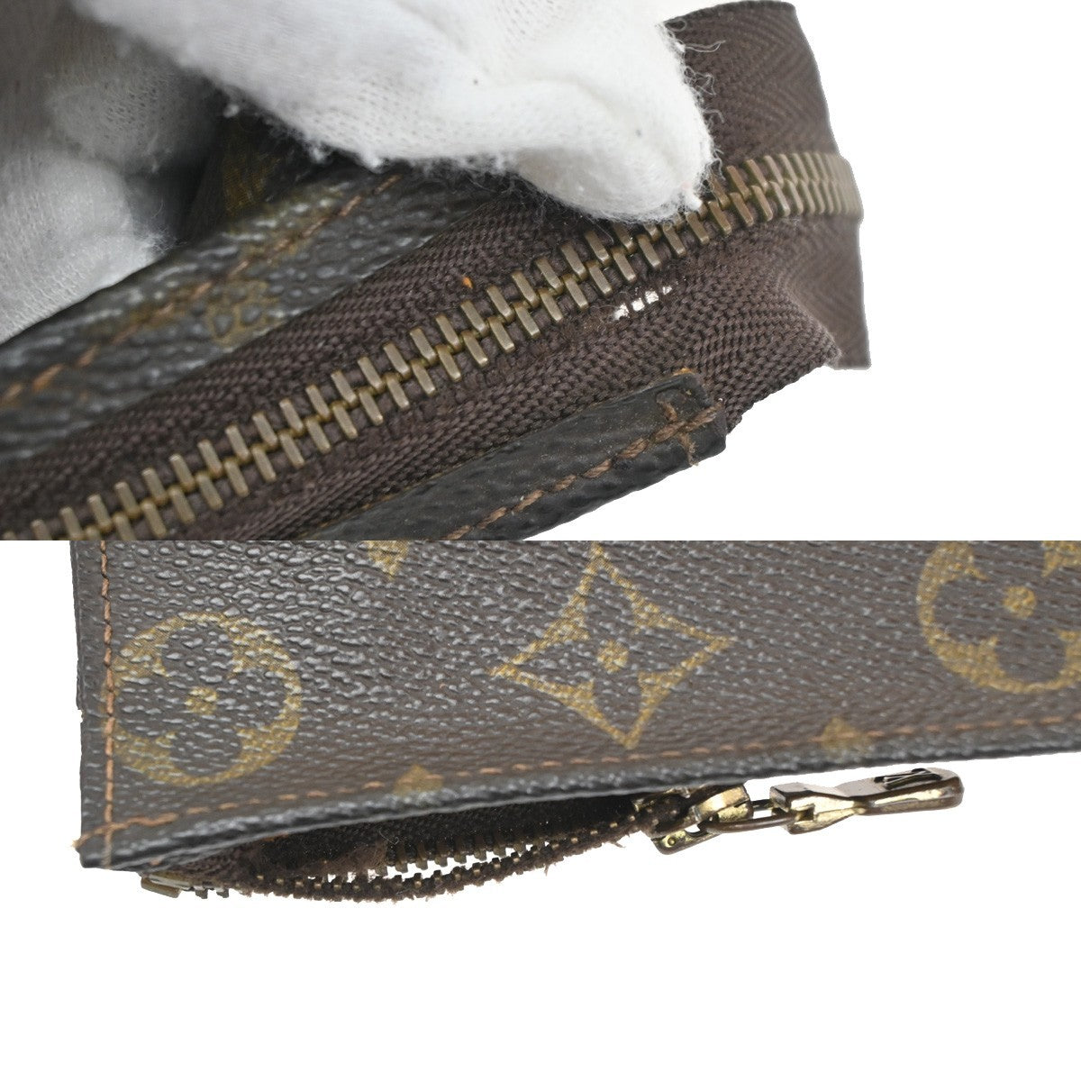 LOUIS VUITTON Poche Toilette 26 Clutch Pouch Bag Monogram Leather M47542 08CB024