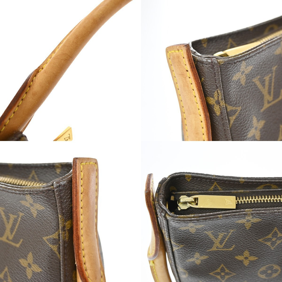 LOUIS VUITTON Looping MM Shoulder Bag Monogram Leather BN France M51146 98KD187