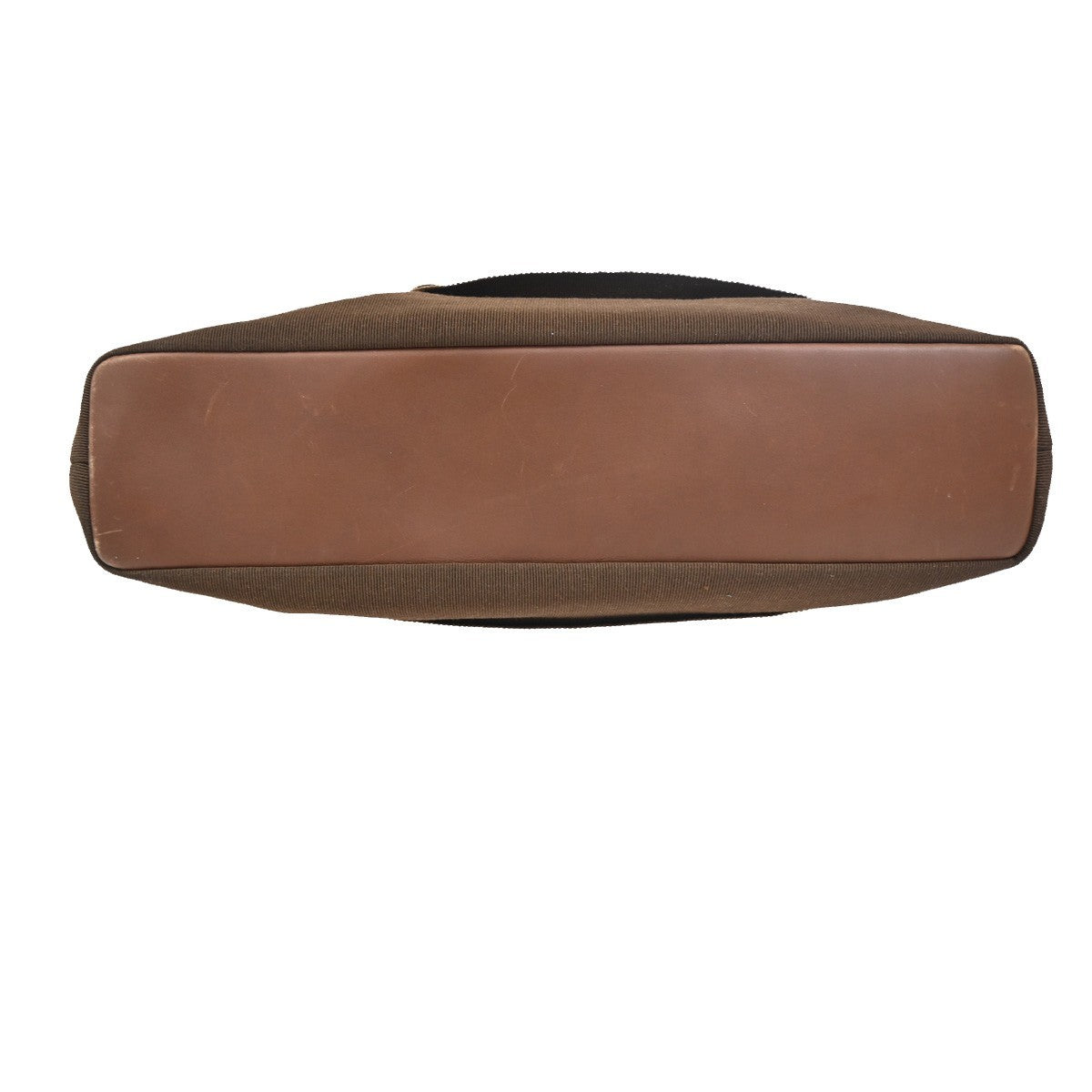 SALVATORE FERRAGAMO Vara Shoulder Bag Canvas Leather Brown GHW Italy 02KC523