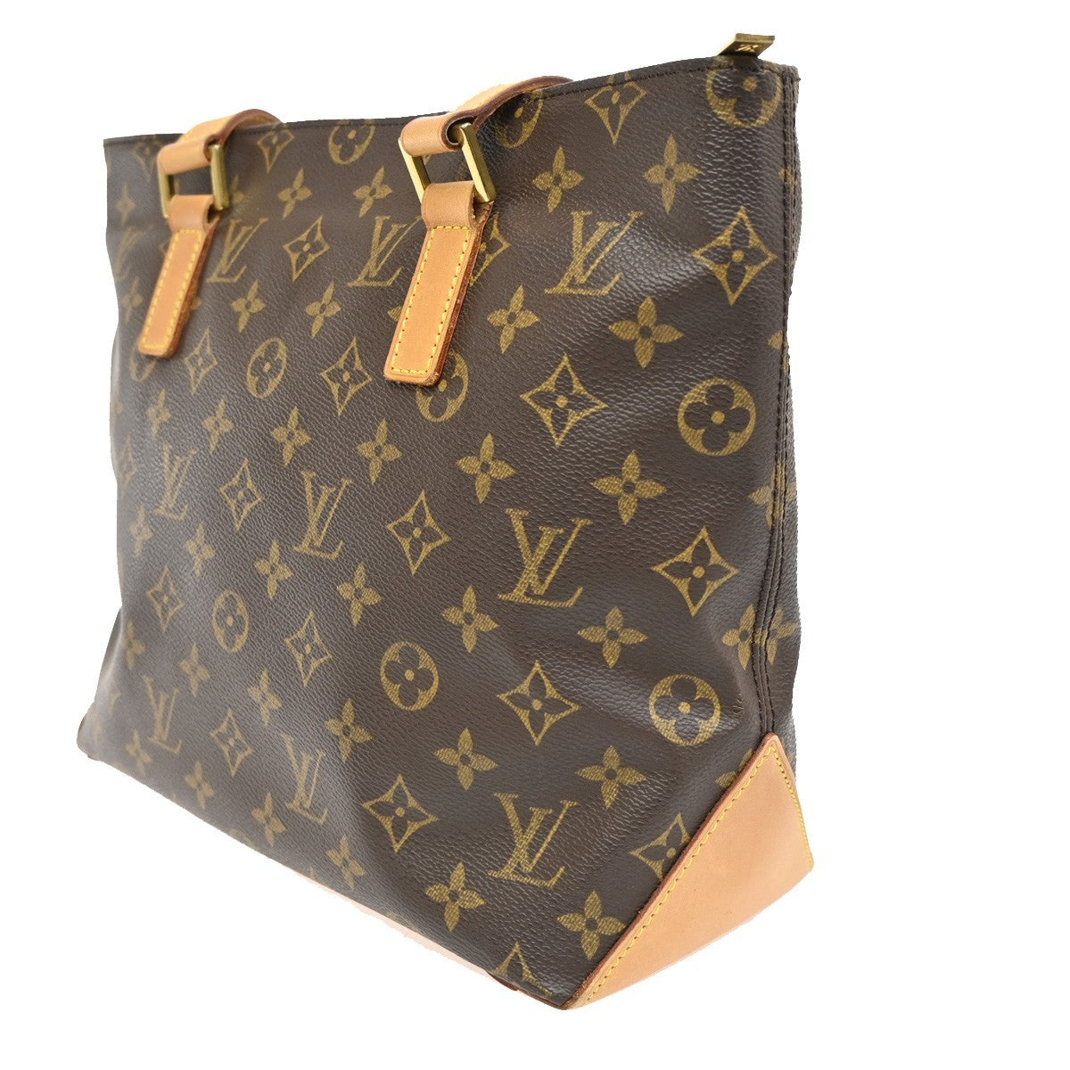 LOUIS VUITTON Cabas Piano Shoulder Bag Monogram Leather Brown M51148 20CA259