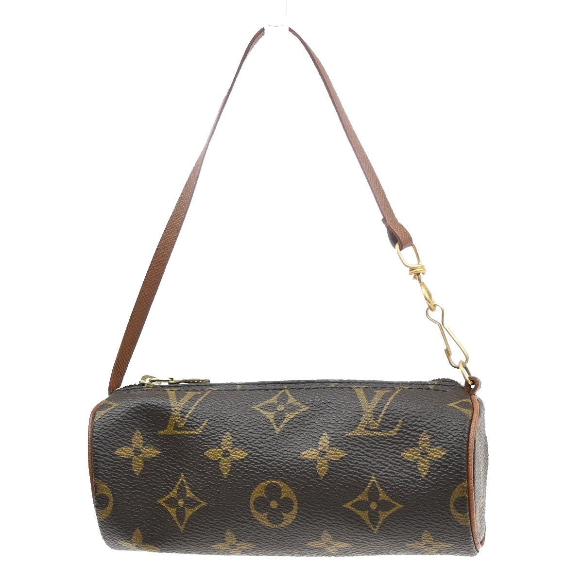 LOUIS VUITTON Pochette Papillon Hand Bag Monogram Leather Brown M51380 62EG018