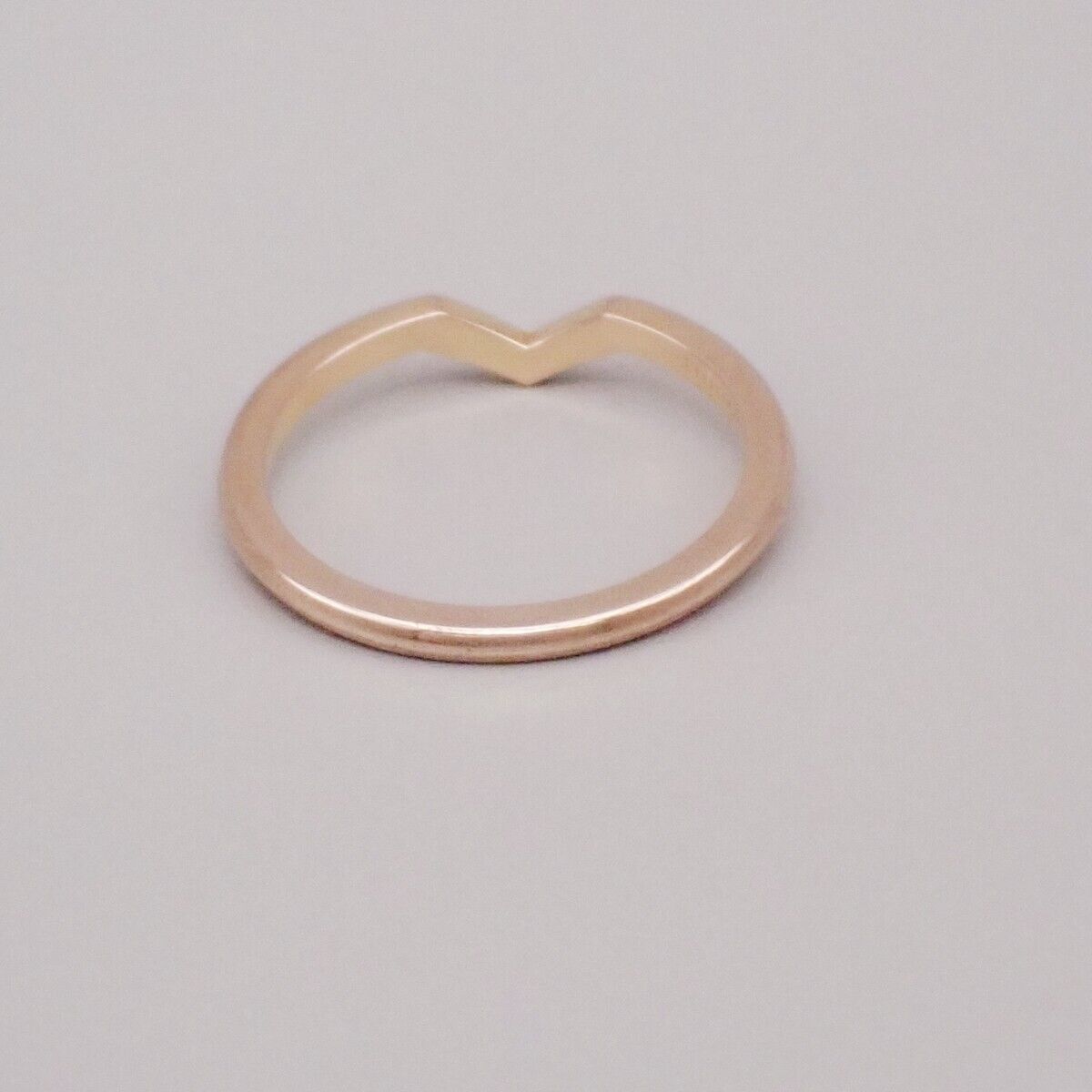 Tiffany & Co. V Band Ring Pair Set Au750 PT950 Size 7.5 8.5 GD Platinum 11RK869