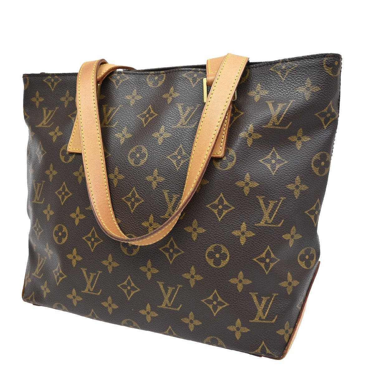 LOUIS VUITTON Cabas Piano Shoulder Bag Monogram Leather Brown M51148 20CA259