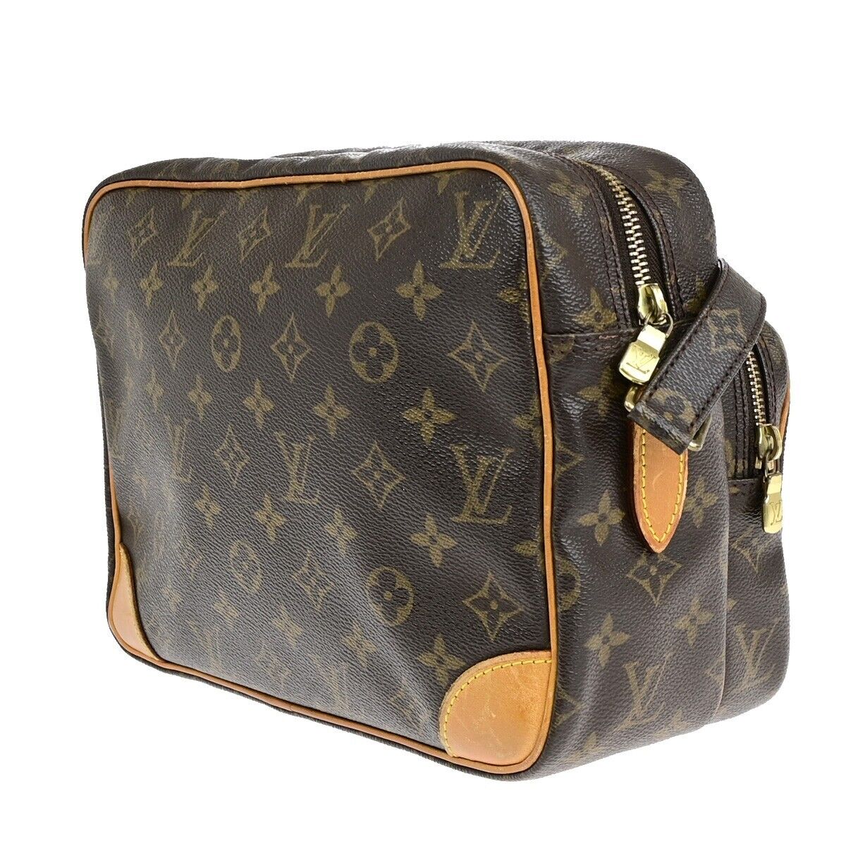 LOUIS VUITTON Nile Crossbody Shoulder Bag Monogram Leather Brown M45244 35EB725