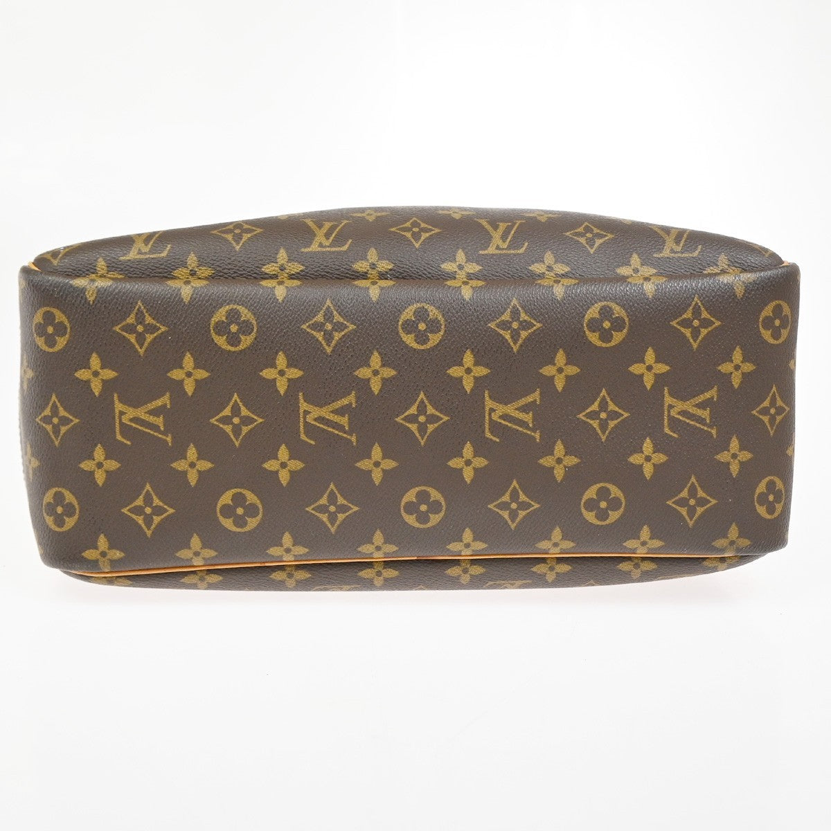 LOUIS VUITTON LV Logo Deauville Hand Bag Monogram Leather Brown M47270 81TA644