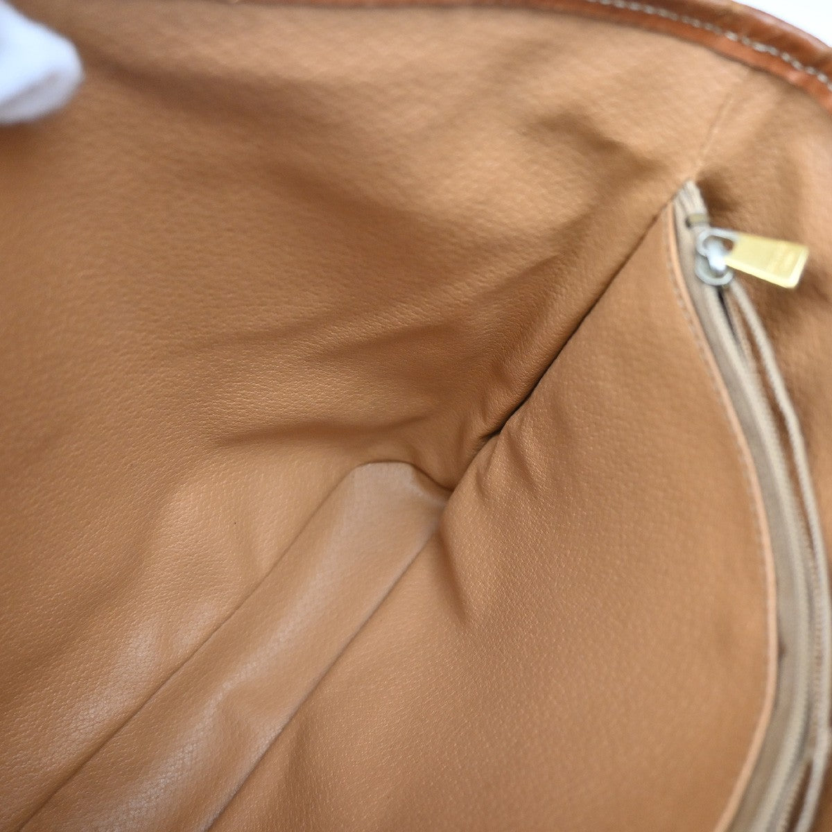 CELINE Logo Macadam Pattern Shoulder Bag PVC Leather Brown GHW Italy 66YH783