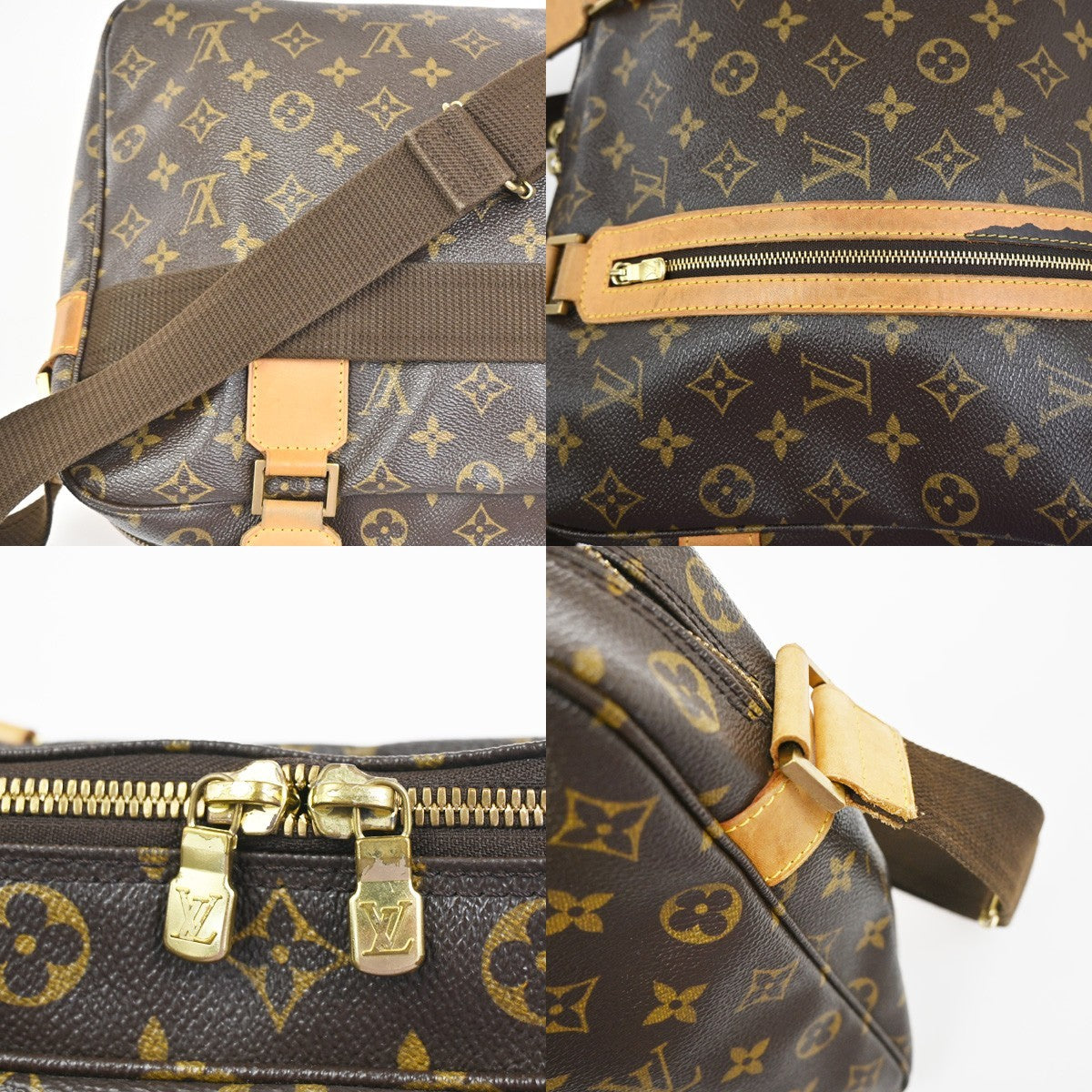 LOUIS VUITTON Sac Bosphore 2Way Hand Bag Monogram Leather Brown M40043 85YH874