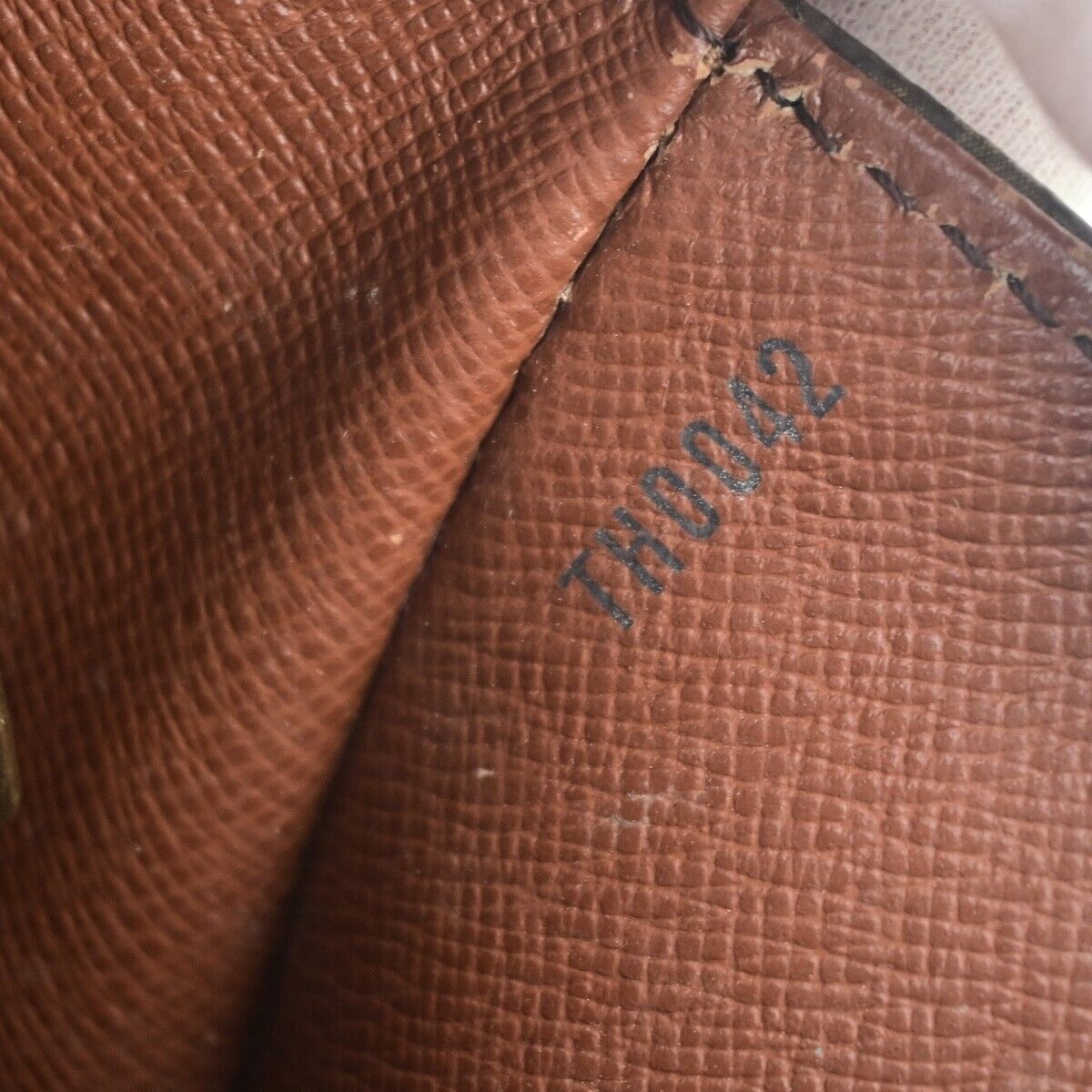 LOUIS VUITTON Saint Cloud GM Shoulder Bag Monogram Leather Brown M51242 31HC015