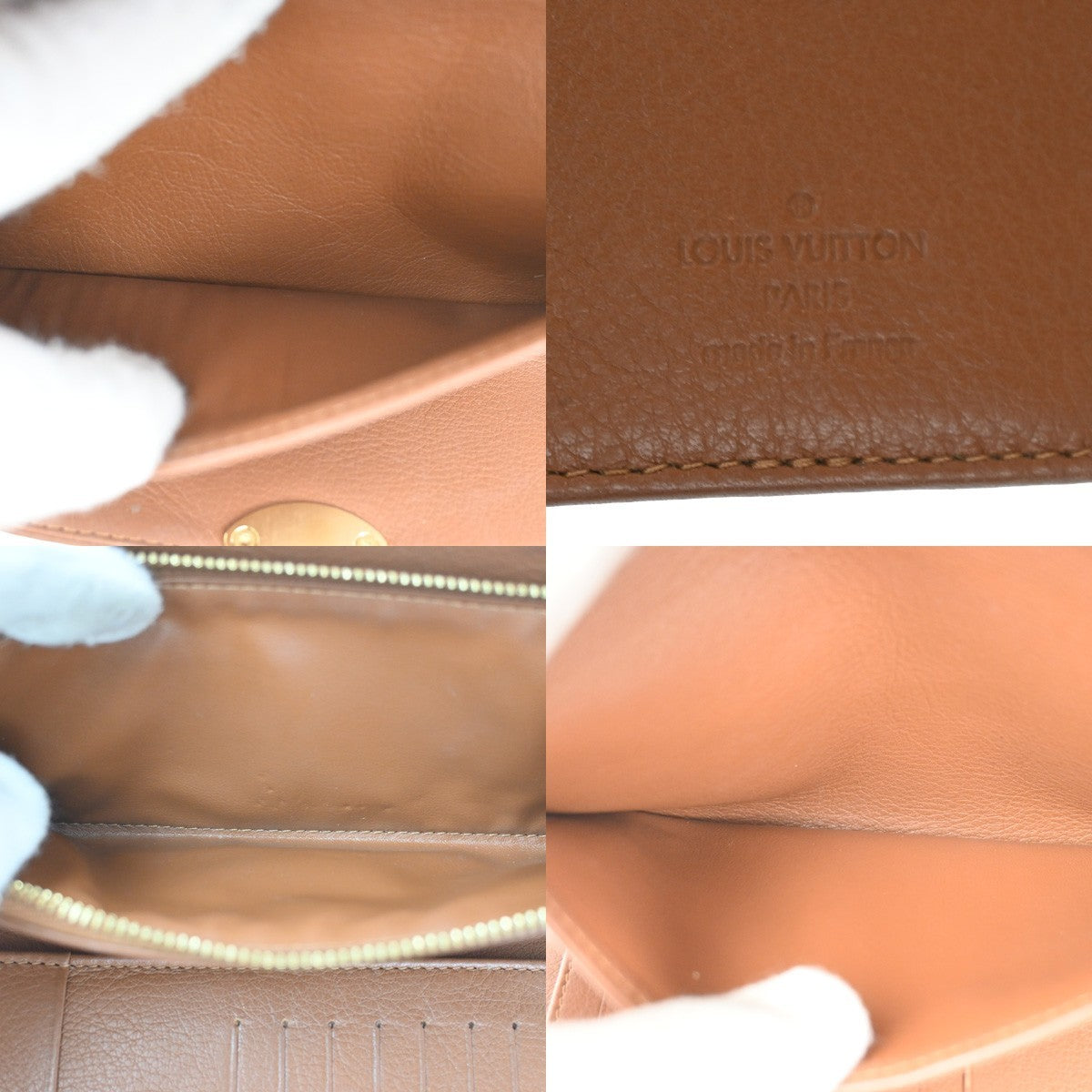 LOUIS VUITTON  Amelial Wallet Monogram Mahina Leather BN M58157 69TA434