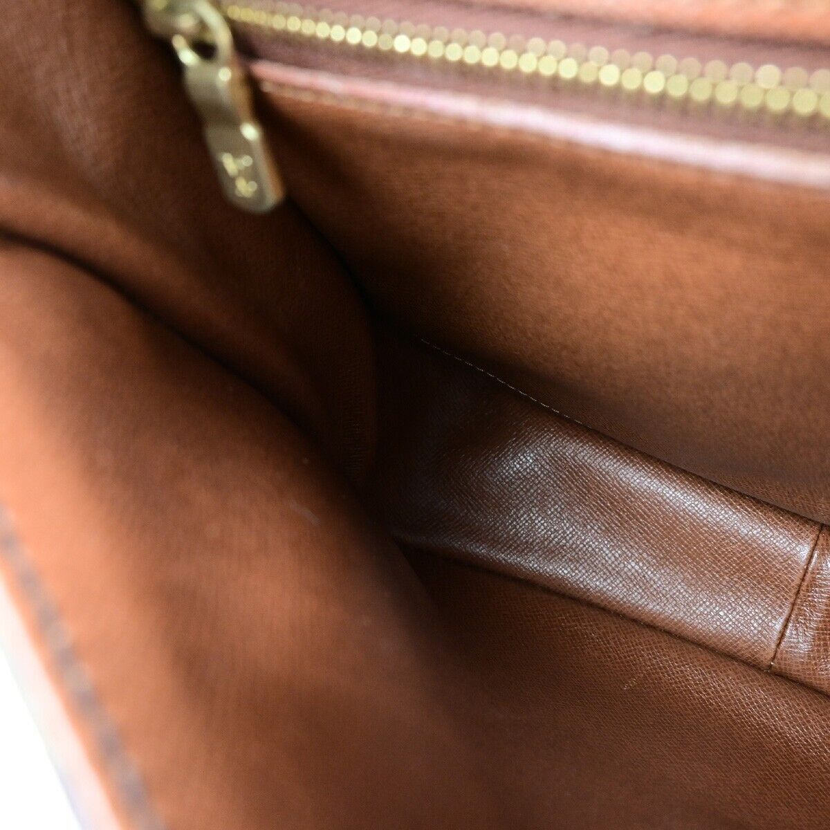 LOUIS VUITTON Saint Cloud GM Shoulder Bag Monogram Leather Brown M51242 30EC732